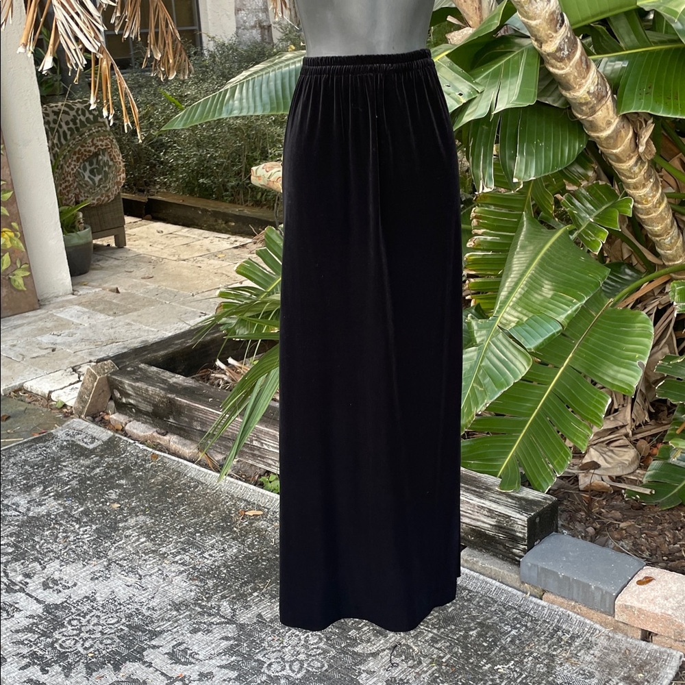 Alex evenings velvet maxi skirt